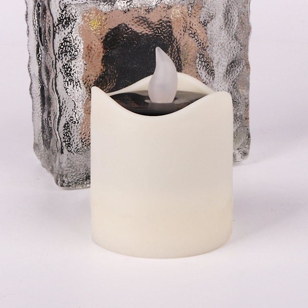 Pack Of 6 Solar Led Candles, Flickering Flame Led Candles, Outdoor