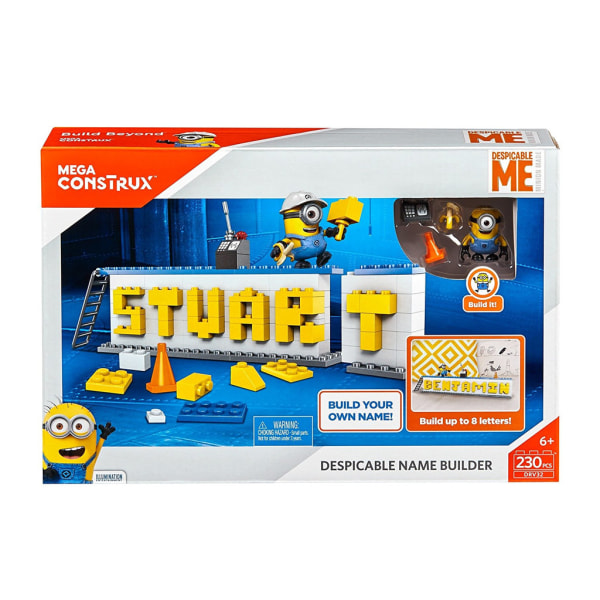 Mega Bloks Despicable Me Stuart Name Builder 