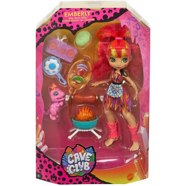 Cave Club Wild About Bbqs Playset + Emberly Doll
