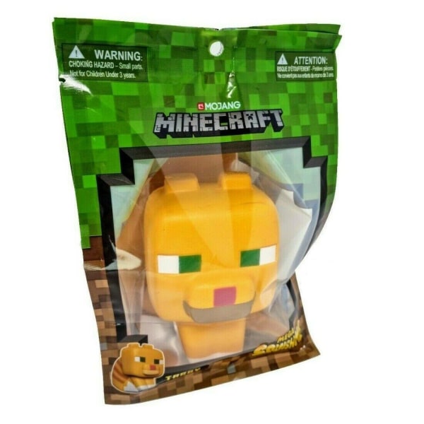 Official Minecraft Mega Squishme Squishy Stress Toy Tabby 14 cm