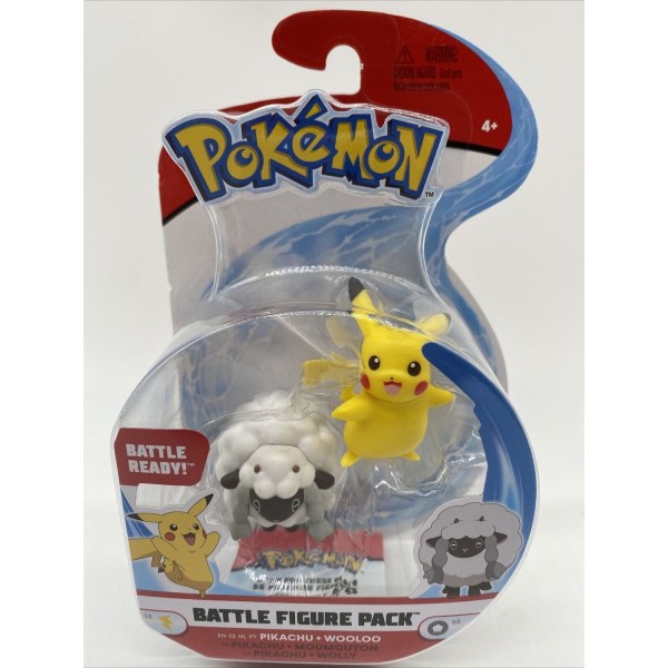 Pokemon Pikachu Wooloo Battle Figure Pack