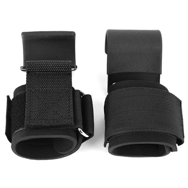 Handledsband med krokar för tyngdlyftning, handledsstöd för män och kvinnor.