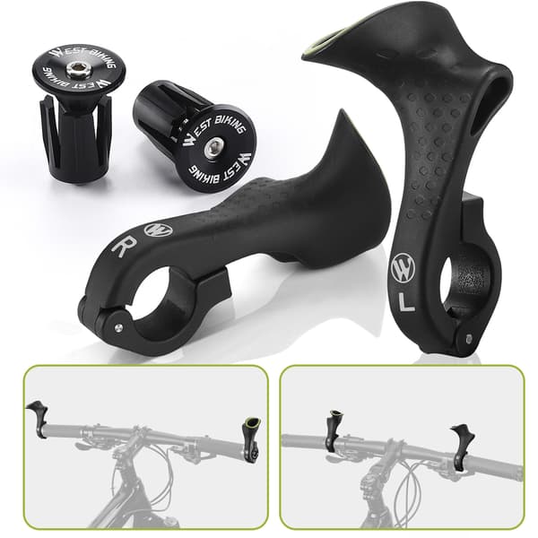 Komfortable fluorescerende cykelstyr-ender med ergonomisk design, nylon cykeltilbehør