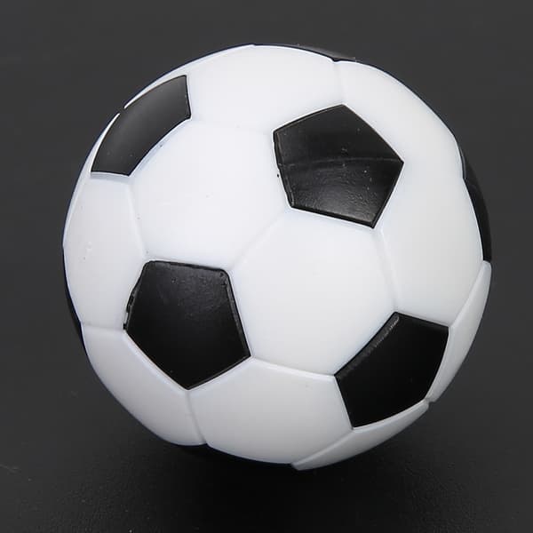 Udskiftning Mini Plast Bordfodboldbolde, Sort og Hvid (6 Enheder)