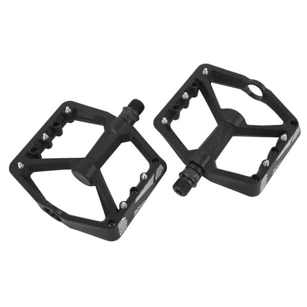 Sorte nylonfiber cykelpedaler med 2 lejer og skridsikkert design til mountainbikes