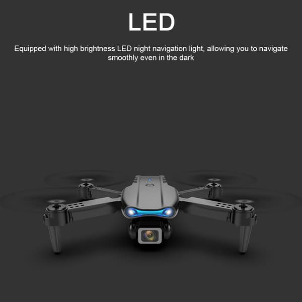 Fjernstyret dronelegetøj til børn, quadcopter med 4K-kamera, klar luftfotografering