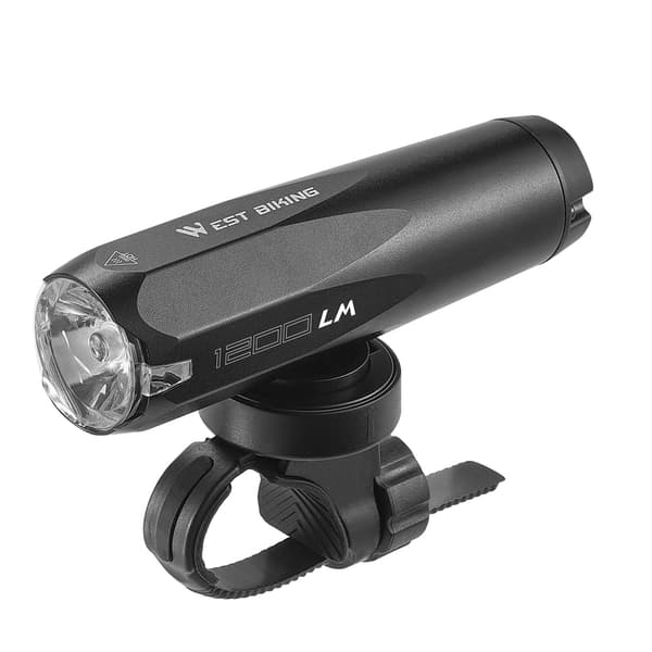 Høj-Lumen Cykellygte i Aluminiumslegering, USB Genopladelig med Lyssensor og Flere Tilstande