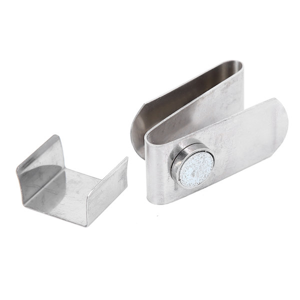 Magnetisk kridtholder til billardkø, rustfrit stål, klips S, bærbar, lille