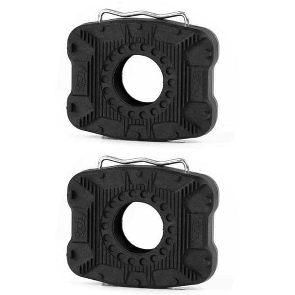 1 par klikpedaladaptere til platform, konverterer klikpedaler til flade pedaler, skridsikker, nylon + legering, sort