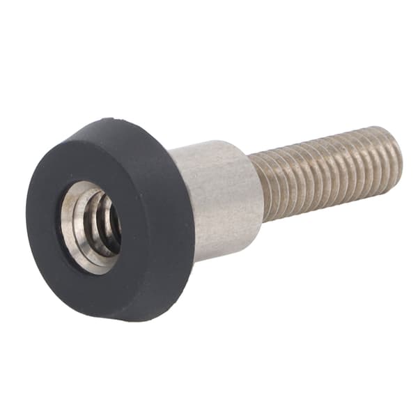 2-i-1 Kridtboksholder, Aluminiumslegering med Hulstanse til Billard/Pool Kø-spids, Sort