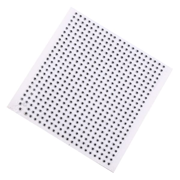 500 st 3D-ögon för fiskedrag, realistiskt epoxilim, DIY, 5 mm silver