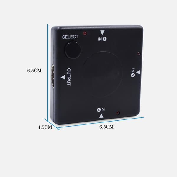 3-i-1 Switcher Output HD 1080P Video Converter Multimediegrænseflade til Bærbar Computer