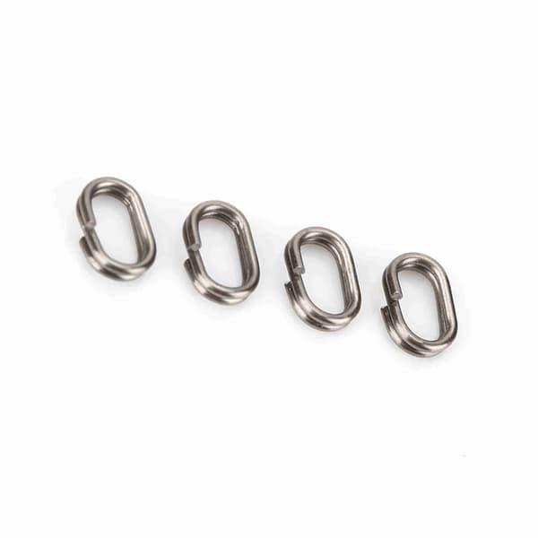 100 ovala fiskesnapsvivelringar i rostfritt stål (5x8mm)
