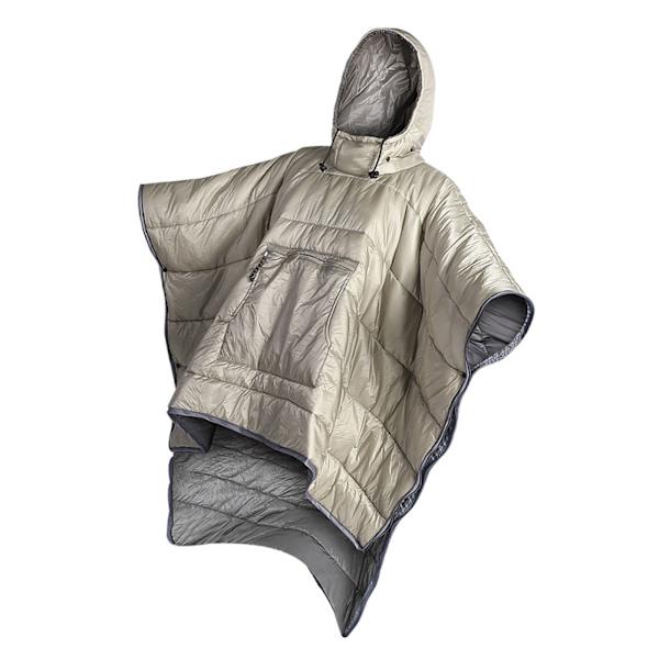 Vintersovsäcksöverdrag Varm Bärbar Poncho för Utomhuscamping