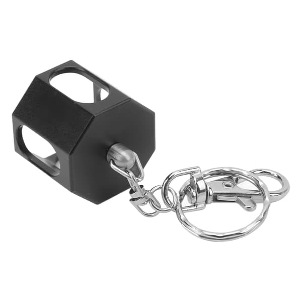 Sort billardkridtholder i aluminiumslegering med magnetisk lukning til billardkø og nem transport