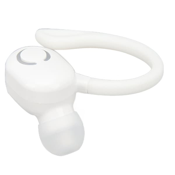 Bluetooth 5.2 Headset med Brusreducering och Mikrofon, Lättvikt för Förare, Kontorsanvändning, Vit