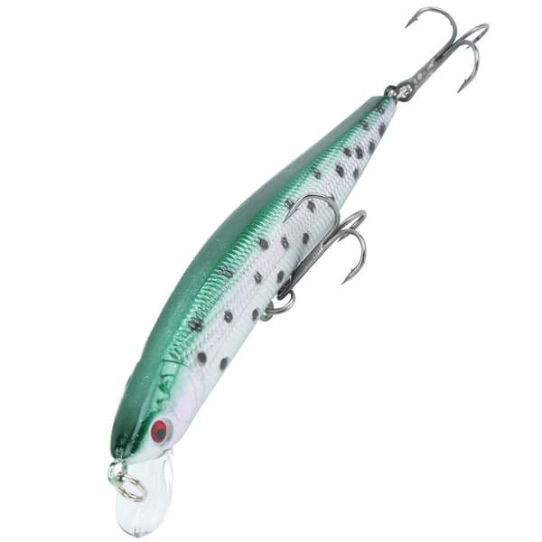 5 stk. plastminnow-sluk simulering langtkast med treblekrok #7 for fiske