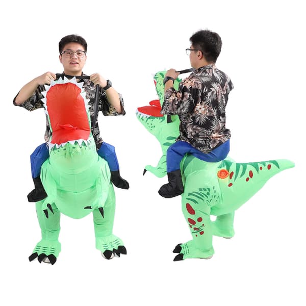 Alsidig oppustelig dinosaurkostume til voksne lavet af polyester til cosplayfester, assorterede farver