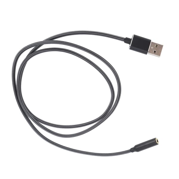 USB lydkort til 3,5 mm jack ekstern stereo hodetelefonadapter Plug and Play