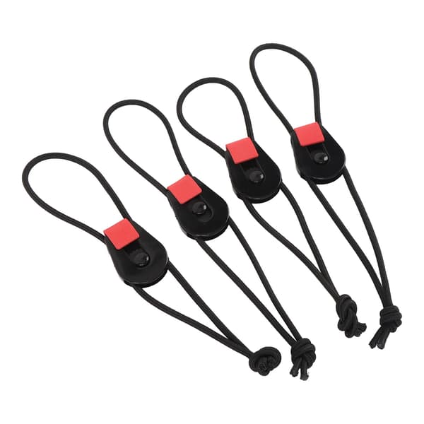 4 stk. justerbare genanvendelige elastiske stropper til fiskestang, ski, slange, ledning