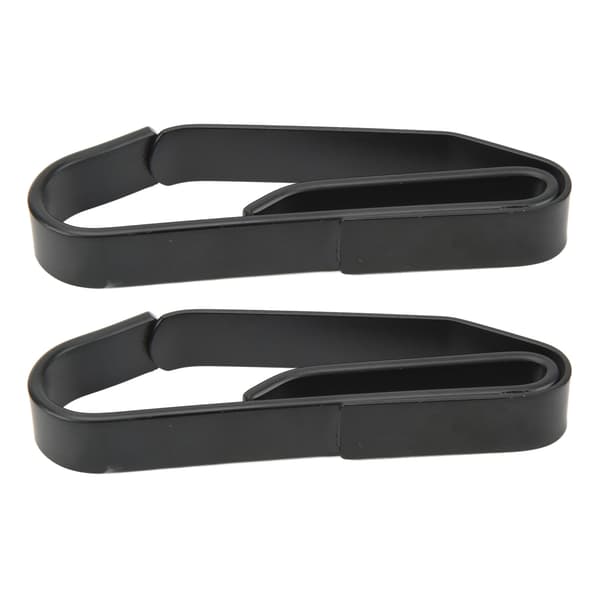 2 stk. bilnøgleholder med clips i rustfrit stål til udendørs brug med ringe