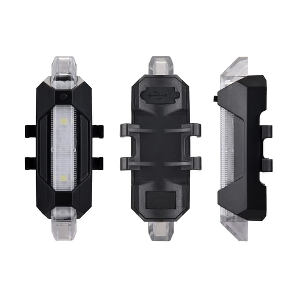 Oppladbart USB-sykkellyktsett med vanntette front- og baklykter