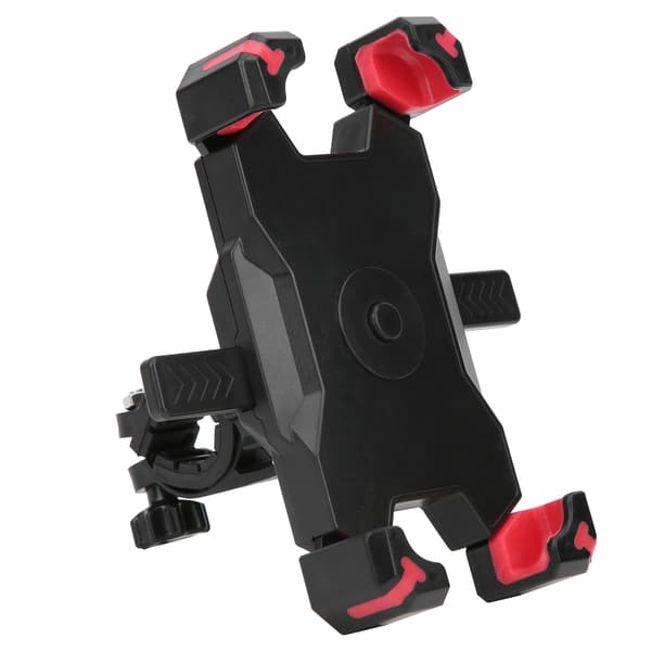 Roterende Cykeltelefonholder med Én-Nøglelås, Anti-Vibration, til Navigation - Rød