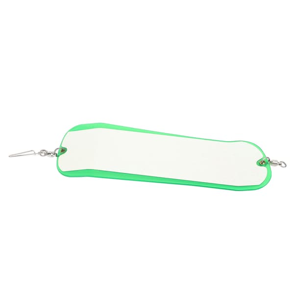 Dobbelt Lysende Fiskeflasher ABS 28cm til Havfiskeri Trolling Tilbehør Transparent Grøn