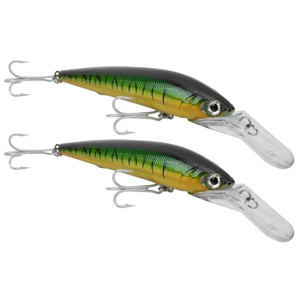 2 stk. kunstig plastik Minnow-agn, simulering, dybhavsfiskeri tilbehør 2#