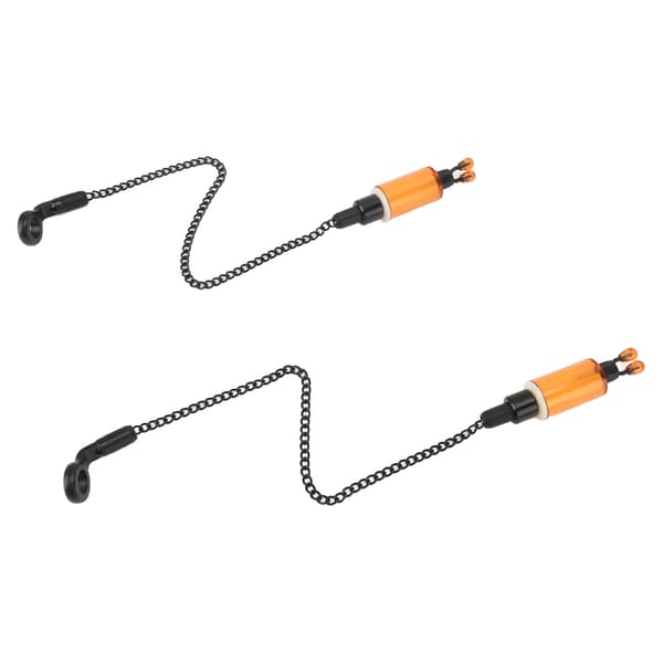 2 STK Fiskalarmkrog ABS Rustfrit Stål Bidindikator til Karpefiskeri Orange