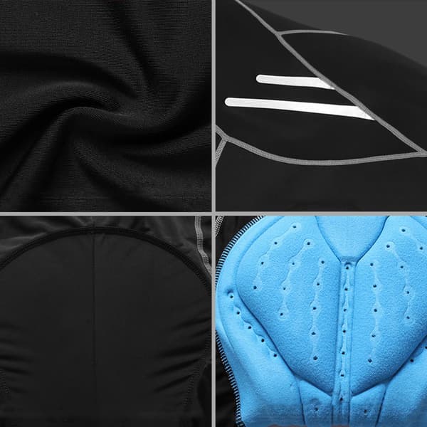 Sykkelshorts for menn med polstring, høy elastisitet, terrengsykkeldesign