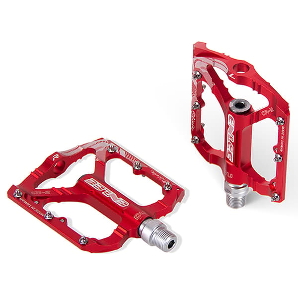 Letvægts skridsikre flade platformspedaler i aluminiumslegering til MTB og stier