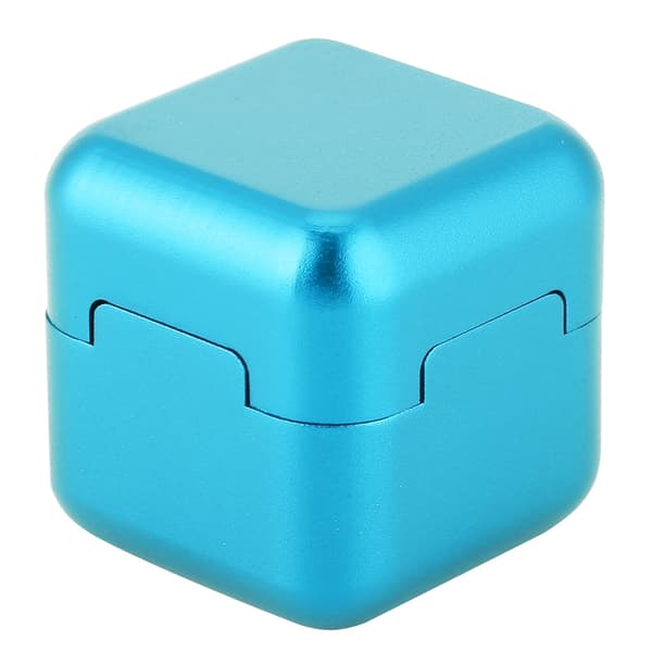 Bærbar aluminium billardkridtholder med magnet, mini, til snooker poolkø, blå