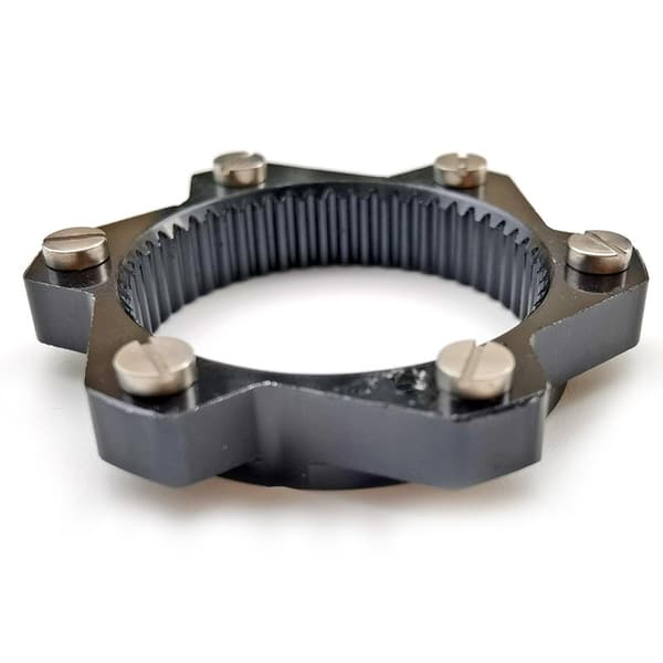 Centerlock-adapter för 6-bultars bromsskivekonvertering, 6-bultars aluminium 52 mm