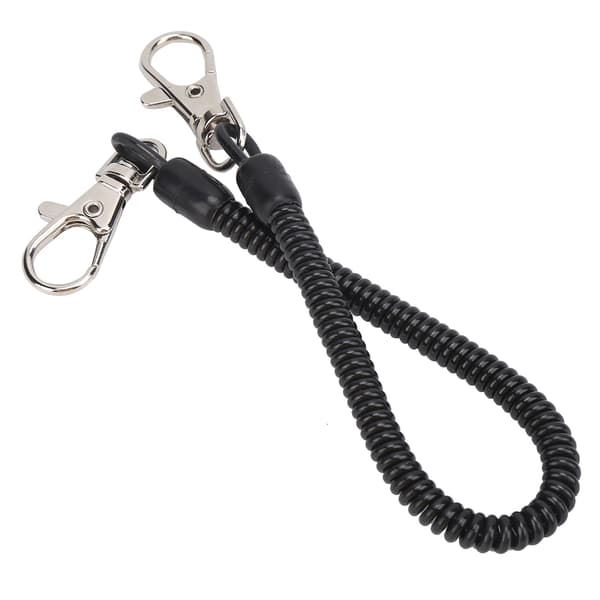 Infällbar spiralfiskelina för gevär, säker, hållbar plast, camping, 130 cm