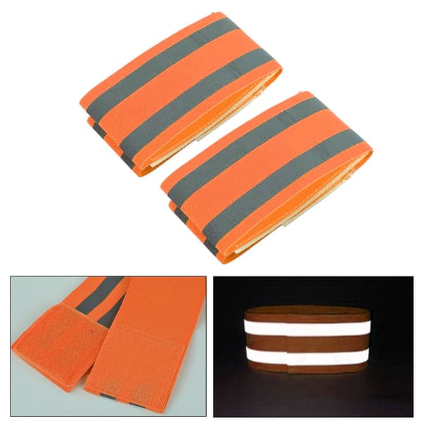 2-pack reflekterande säkerhetsband för handled, arm och fotled - Hög synlighet för utomhusaktiviteter