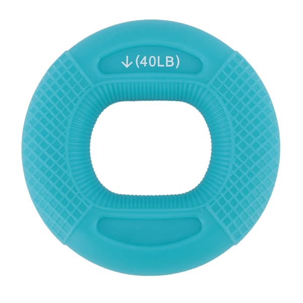 Silikon håndgrep ring, styrketrener for finger- og underarmsøvelser, blå, 40-50LB