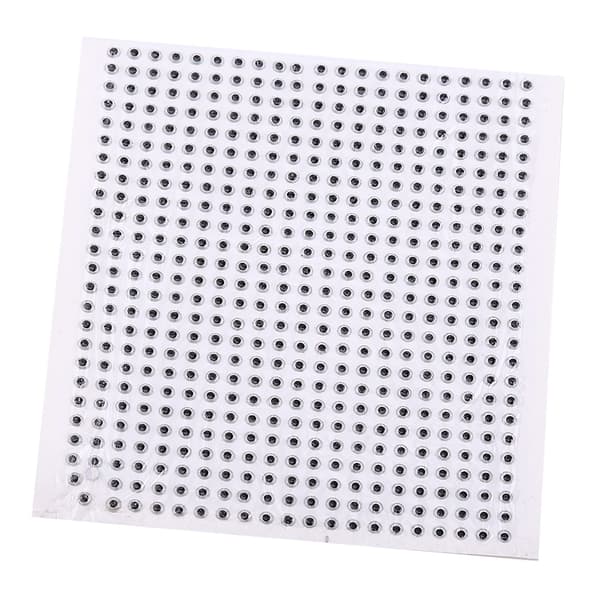 500 st 3D Epoxy Fiskedragsögon för Flugbindning DIY Hantverk (silver, 5mm)