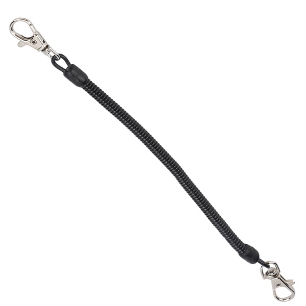 Infällbar spiralfiskelina för gevär, säker, hållbar plast, camping, 130 cm