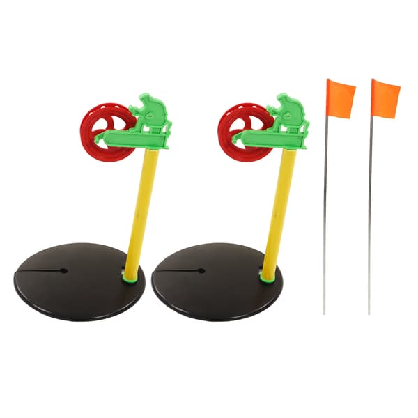 2st Isfiskeflagga Minispö med Rostfri ABS-bas Utomhus Vinterutrustning