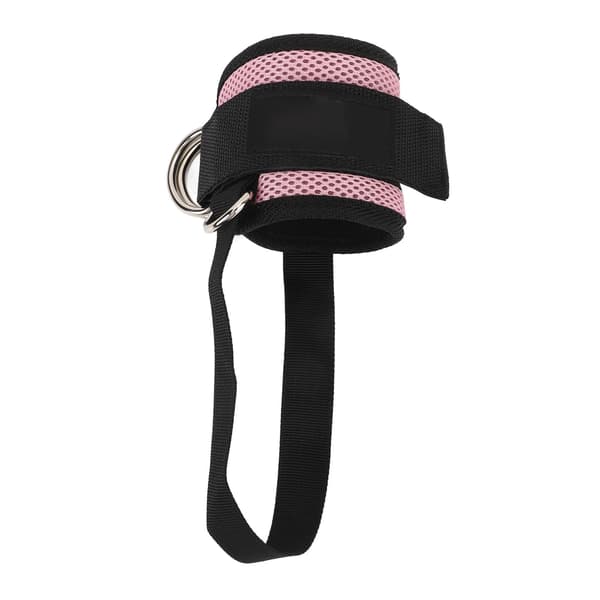 Justerbar ankelrem, säker, mångsidig, för kabelmaskin, gym, rosa