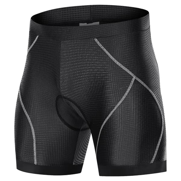 Cykelshorts för män med 3D halkfri vadderad skydd