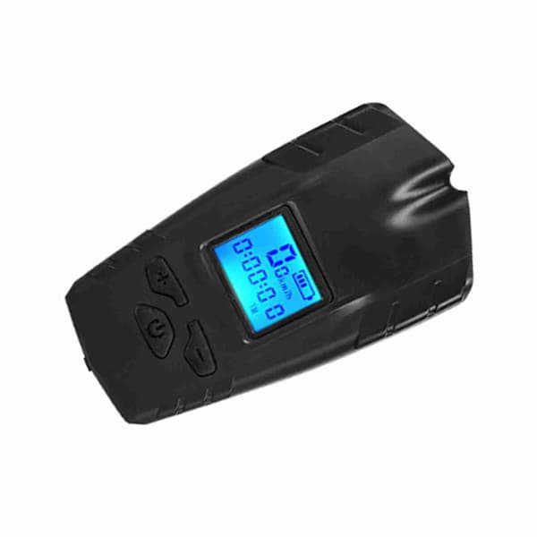 Sykkellys med horn, vanntett, 2000mAh, med batteridisplay, IP6