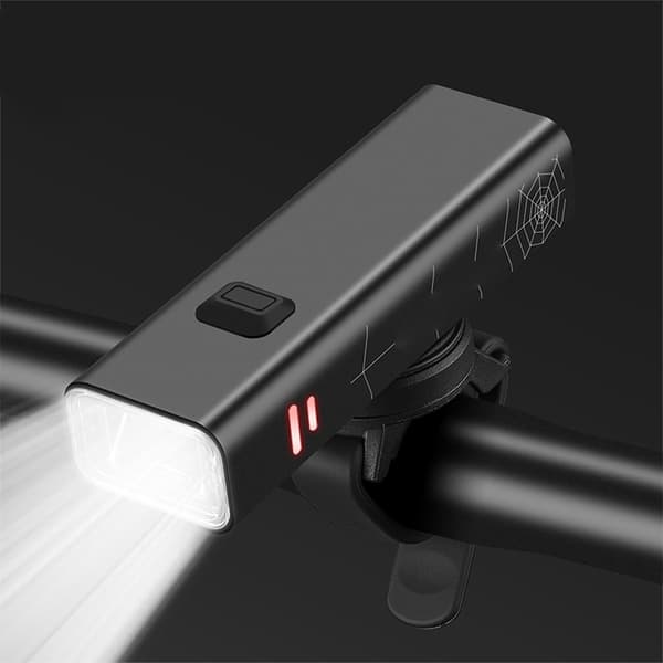 Cykellygte i aluminiumslegering, USB genopladelig, høj lysstyrke, IPX4, flere tilstande