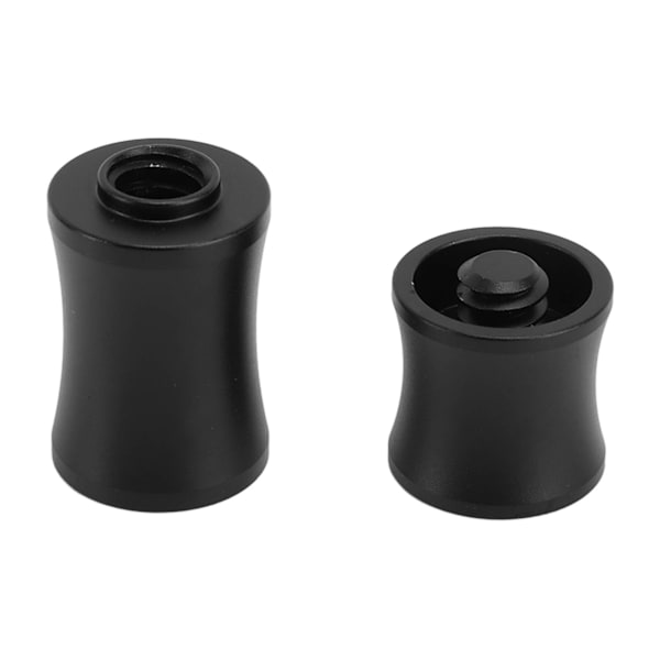 Aluminiumslegering Pool Kø Joint Protectors til Pool Kø LC3/8-11 Tænder Sort