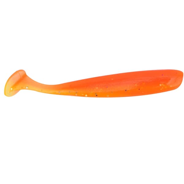 20 STK Bløde Fiskelokker 7,5 cm T-hale Ormelokker Blød Holdbar Orange