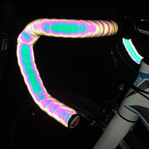 WEST BIKING Reflextejp för cykelstyre, slitstarkt och bekvämt PU+EVA-material