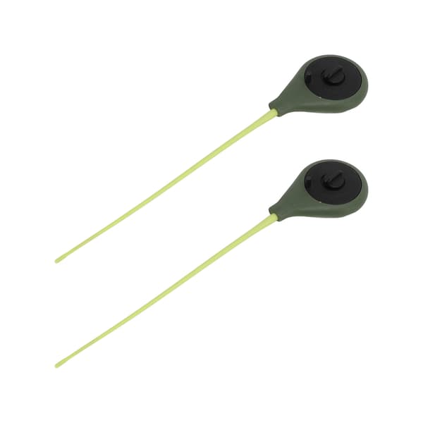 2 uppsättningar av mini vinter ultralätta bärbara isfiskespön med ABS-hållare 27 cm