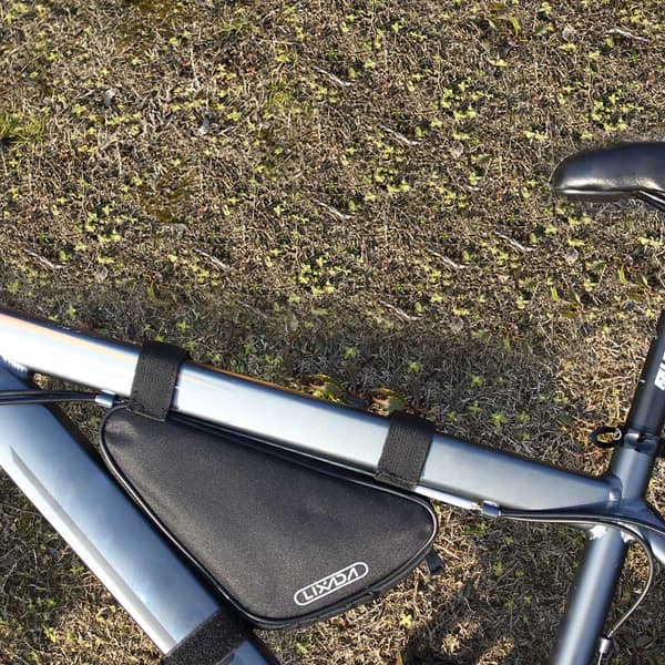 Trekantet Forrørs Taske til Cykel 1.5L Sort Roswheel 12657 600D Polyester