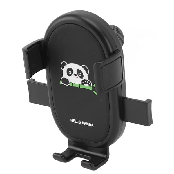 Panda Standard Cykeltelefonholder med Stødabsorbering og Quick Release til Scooter/Motorcykel - Sort